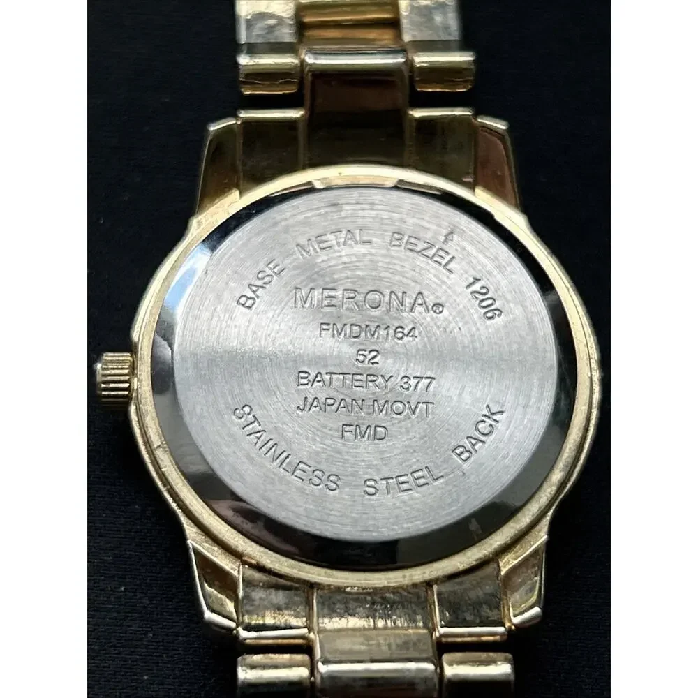 Merona Gold Tone Women’s Quartz Watch